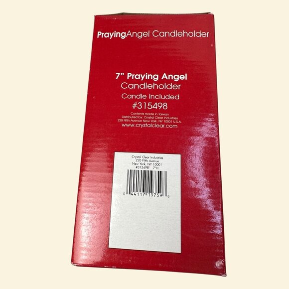 7" Praying Angel Candleholder By Celebrations EUC Beautiful Original Box - Picture 5 of 16